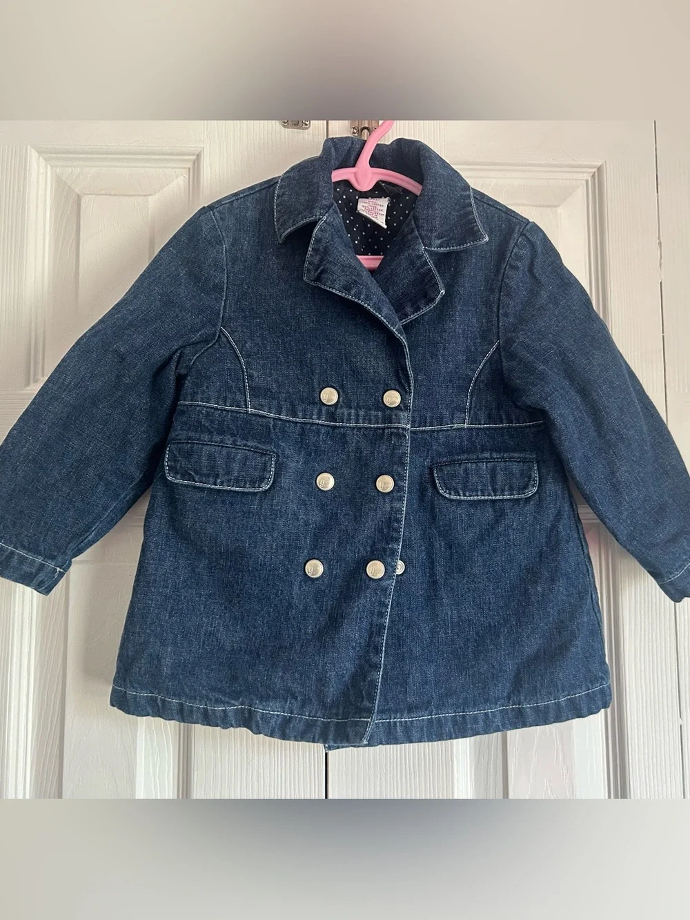 Vintage Gymboree denim pea coat size 3 years